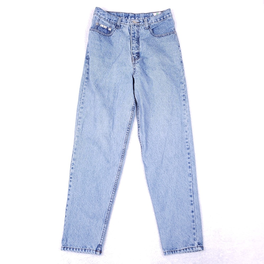 Vintage 90s Texwood High Rise Straight Leg Jeans W30 Light Blue Retro Streetwear